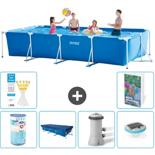Rechteckiger Frame Pool - 450x220x84 Cm - 7-teilig  S100