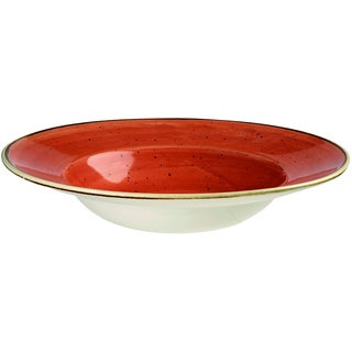 Churchill Stonecast -Wide Rim Bowl Pastateller- Ø28cm, Farbe wählbar (Spiced Orange)