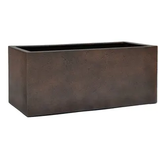 Eschbach® Pflanzkübel Box 80 Rost Braun Rechteckig * 80 x 31 x 31 cm * 10 Jahre Garantie
