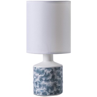 Lussiol Lighting 233908 Nachttischlampe, Keramik, Blau, Beige, klein