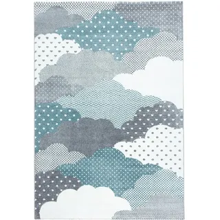 KADIMA DESIGN Cogne Kinderteppich 80 x 150 cm Blau