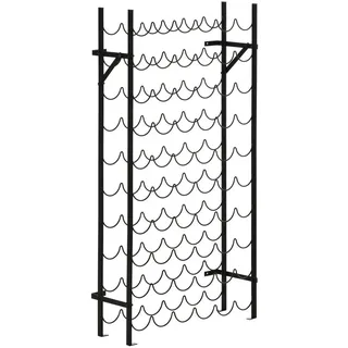 Homcom Weinregal 63 x 20,5 x 118 cm Schwarz