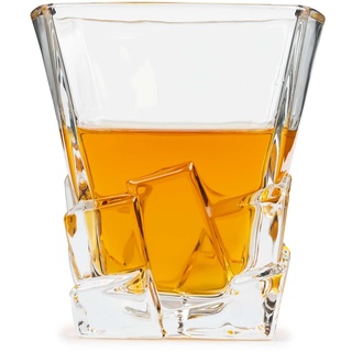 La Home by Chris Whisky Gläss 270ml für Scotch, Cocktail, Rum, Bourbon, Cognac, Wodka und Likör - Dickes Glas