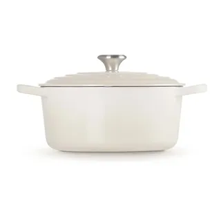 Le Creuset Runder Bräter Signature Ø 26cm - weiß