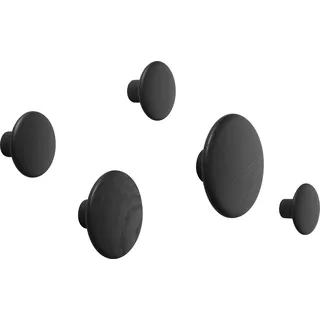 Muuto Garderobenhaken Dots Esche Schwarz