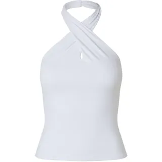 Pieces Neckholder-Top in Bright White | Gr.: L