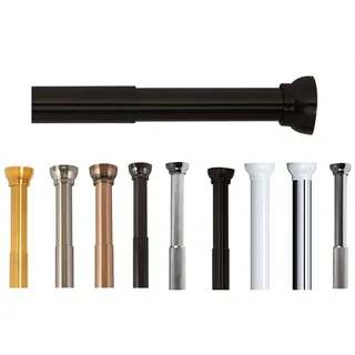Spirella Vorhangstange Kreta 1-läufig Ø 21 mm 75 - 125 cm Schwarz