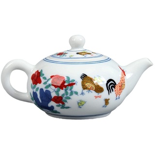 HEMOTON Chinesische Tee Topf Teakettle Teekanne Chinesischen Kleine Teekanne Retro Vintage Retro Muster Fu Teekanne Wasserkocher Wasser Kochendem Topf Keramik Teekanne