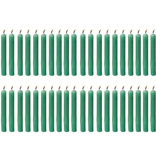 PROSPERRO LUMO by Parkash Candles Klangkerzen/Stabkerze/Zauberkerze 40er Set | Ritualzauberkerze | geruchlos (grün)