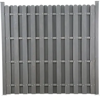 Top Multi WPC Sichtschutzelement anthrazit mit Pfosten