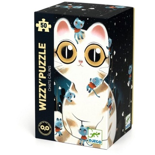 DJECO Spiel, DJ07021 Twisty Puzzle: Kuschelige Katzen - 50 Teile