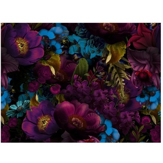 Platzset, raxxa Premium-Platzset"Opulente Blumenpracht: Vintage Gothic Eleganz", raxxa, (Set, 4-St., Platzdecken) bunt