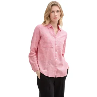 Tom Tailor With Slub Structure 1035247 Bluse Berry Red 38