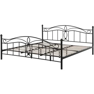 Beliani Antlia 180 x 200 cm Schwarz