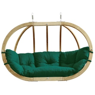 Amazonas Hängesessel Globo Royal Chair - In- und Outdoor Hängesessel für 2 Personen, wasserabweisend, FSC-zertifiziertes Holz grün
