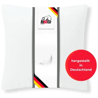 RIBECO Johanna Kopfkissen-Spar-Set 80 x 80 cm Weiß