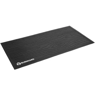 BURNHARD® Grillmatte 160 x 80 cm – Bodenschutzmatte für Gasgrill & BBQ – feuerfeste Grillunterlage aus Soft-PVC für Balkon & Terrasse