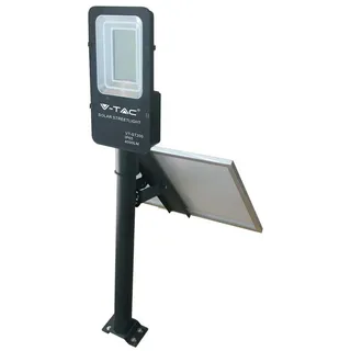 V-Tac Solar Straßenleuchte Metall 50 W 4000K IP65 inkl. Fernbedienung schwarz