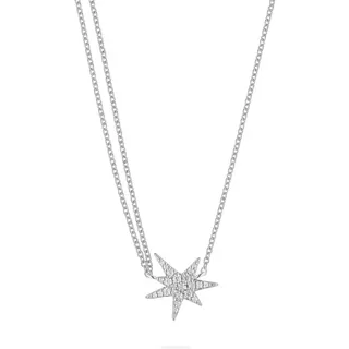 JETTE Silberkette JETTE Damen-Kette 925er Silber, recycelt Zirkonia, STARDUST silberfarben