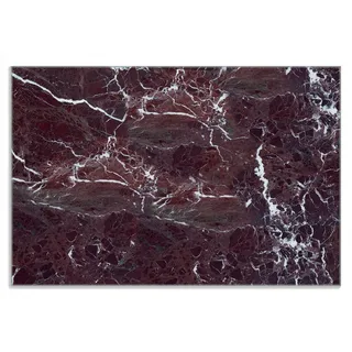 Wallario Frühstücksbrett Roter Marmor-Optik, (inkl. rutschfester Gummifüße 4mm, 1-St), 20x30cm rot 30 cm x 20 cm