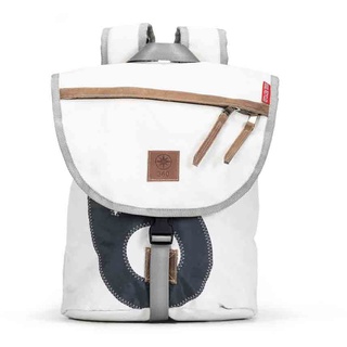 360° Taschen Landgang Mini Rucksack weiß / Zahl grau