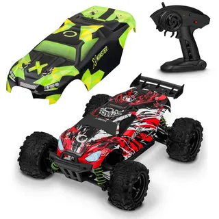 Overmax - RC-Fernsteuerauto X-MONSTER 3.5 1700 mAh schwarz/rot/grün - Schwarz/Rot/Grün