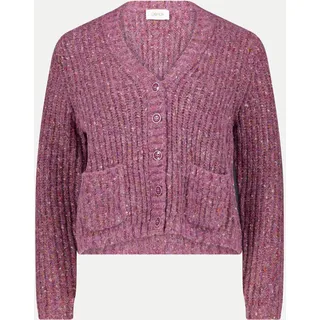 Cartoon Strickjacke lila 40
