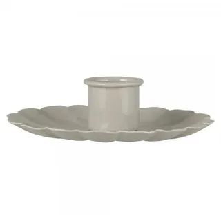 ib laursen Kerzenhalter Blume Metall Grau