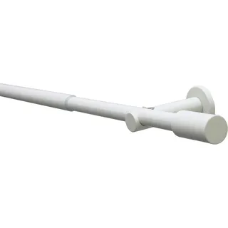 GARDINIA Vorhangstange Elba 1-läufig Ø 19 mm 210 cm Beige/Weiß