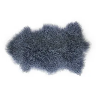 daslagerhaus living Fellteppich Tibetanisches Lammfell blau B 80 cm, Höhe: 5 mm blau