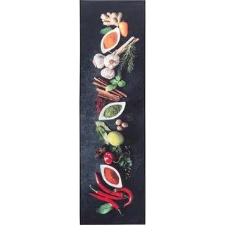 Sehrazat Küchenläufer Caimas 3007, rechteckig, Höhe: 6 mm, Bedruckt, waschbar, rutschhemmend, Küchen Gewürze 67 cm x 180 cm x 6 mm