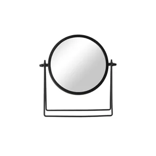 Spiegel auf Metallgestell   ¦ schwarz ¦ Glas,Metall ¦ Maße (cm): B: 5 H: 21,5