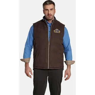 Charles Colby Steppweste DUKE LEEVI in Wildleder-Optik braun XXL (60)
