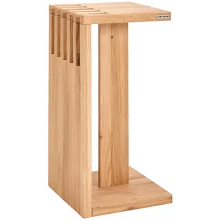 Linea Natura Beistelltisch, Eiche, Holz, Eiche, massiv, rechteckig, 31x63.5x31 cm, Wohnzimmer, Wohnzimmertische, Beistelltische