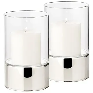 Edzard Windlicht Granada Glas/Silber