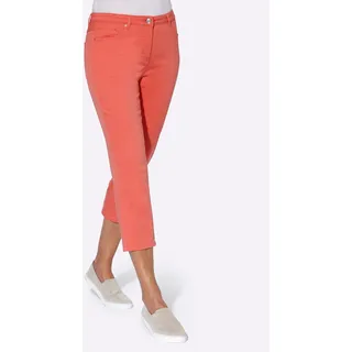 3/4-Jeans CASUAL LOOKS Gr. 38, Normalgrößen, orange (koralle) Damen Jeans Caprihosen 3/4 Hosen Bestseller