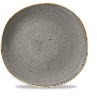 Churchill Stonecast Peppercorn Grey - handgefertig Organic Round Plate - 28,6cm (Peppercorn Grey)