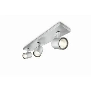 Philips Deckenleuchte Spot Runner, Silber, Metall, 10.9x9x48 cm, LED-Leuchtmittel austauschbar, Lampen & Leuchten, Innenbeleuchtung, Leuchten nach Räumen, Schlafzimmerlampen