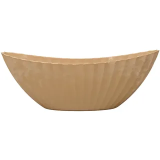 Schiffchen Kunststoff 41x17x16cm Recycling Material  - beige