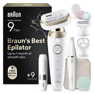 Braun Silk-épil 9 Flex SkinSpa 9-681 Weiß/Gold