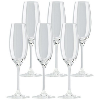 Rosenthal Champagnerglas DiVino Champagnergläser 220 ml 6er Set, Glas weiß