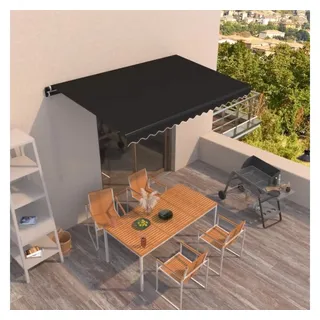 vidaXL Gelenkarmmarkise 450 x 350 cm anthrazit