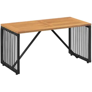 vidaXL Gartentisch 80 x 40 x 40 cm Schwarz/Braun