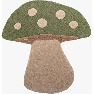 Bloomingville Mushroom Kinderteppich 90 x 85 cm Grün