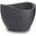 250 Ø 50 x 37,1 cm schwarz-granit
