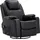 MCombo Relaxsessel 7050 Kunstleder 92 x 109 x 92 Schwarz mit Heizung
