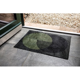 Manhattan Fußmatte Circle olivgrün 50x70 cm"Manhattan Fußmatte Circle"