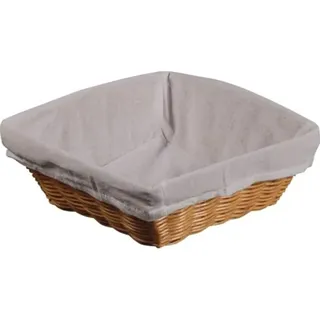 KESPER Brotkorb mit Stoffeinsatz, 24 x 24 cm,