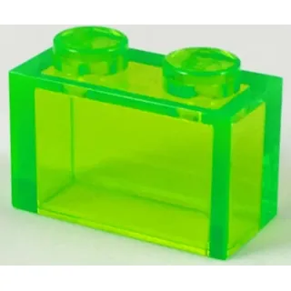 25 Stück LEGO, Teil Nr. 3065 in transparentem Hellgrün