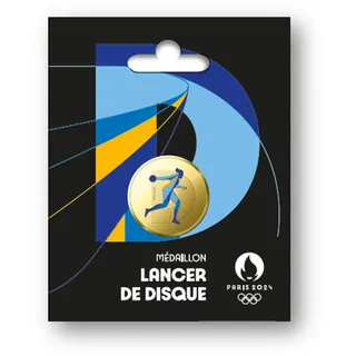MONNAIE DE PARIS Medaille Olympische Spiele 2024 Olympischer Diskuswurf